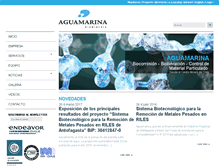 Tablet Screenshot of aguamarina.cl